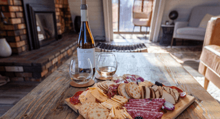 Enjoy charcuterie and wine
