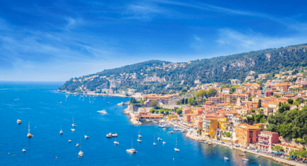 The beautiful coast of the French Riviera