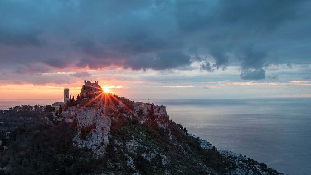 Sunrise on the Village of Èze