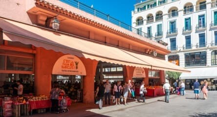 A typical market in Provence