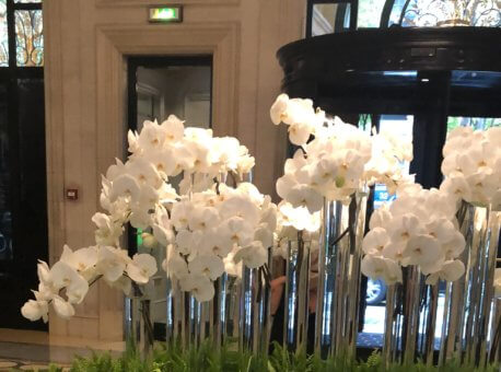 Flowers in the lobby