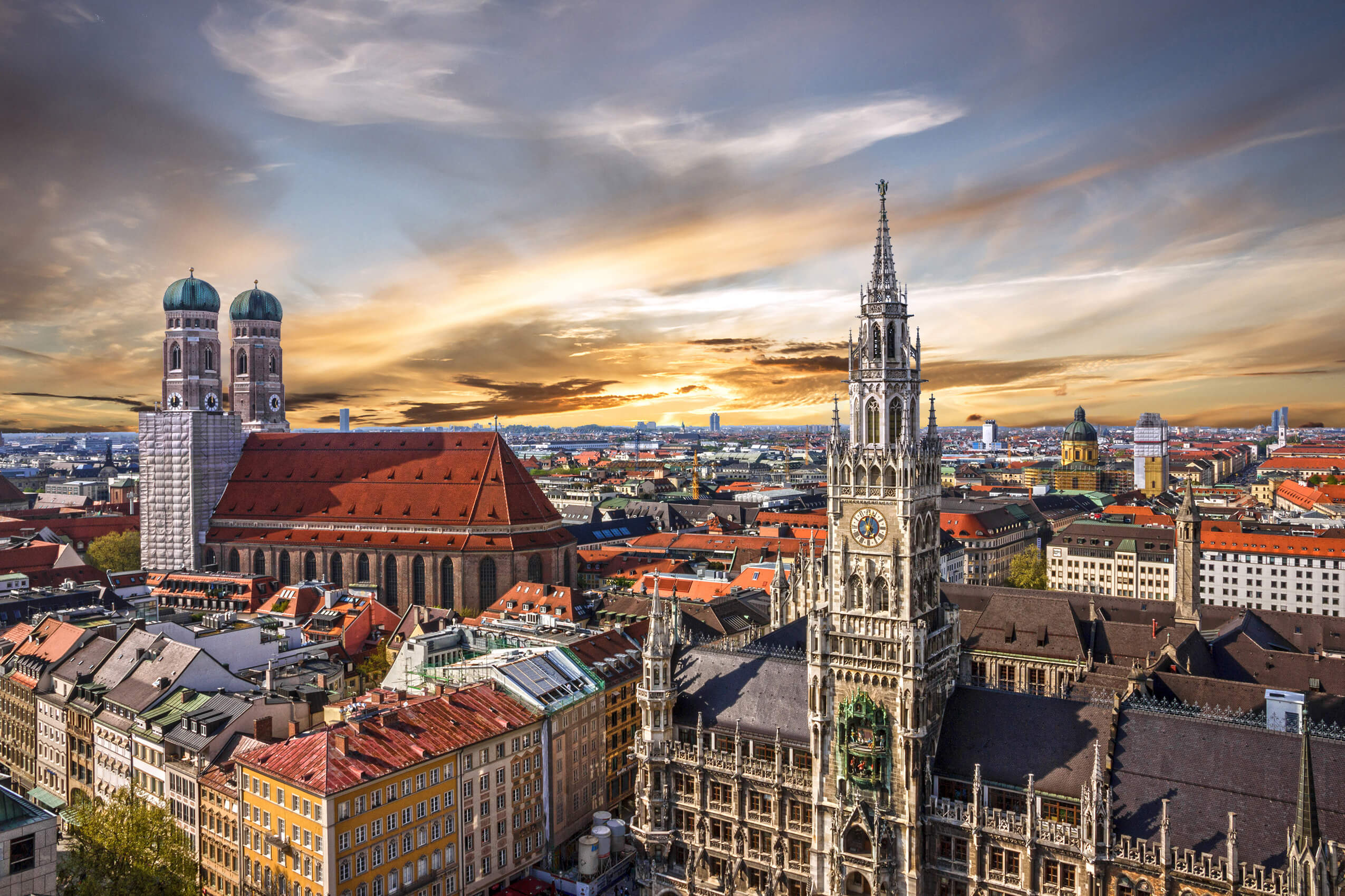 Германия. Германия Бавария Мюнхен. Город Мюнхен München. Германия Мариенплац. Город Мюних в Германии.